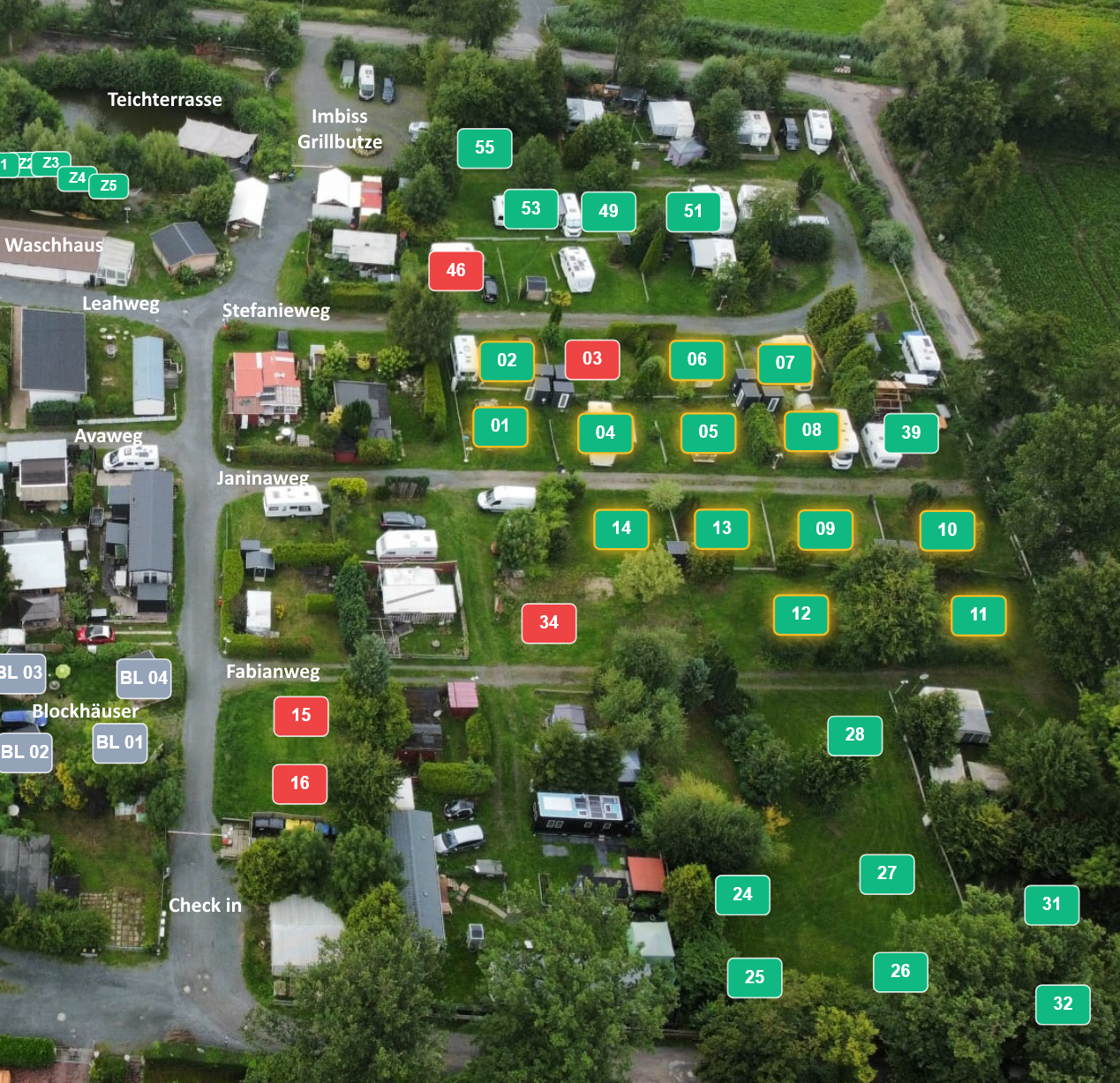 Bild zu Platzplan Camping Resort Langlingen